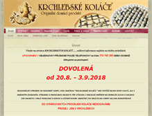 Tablet Screenshot of krchlebskekolace.cz